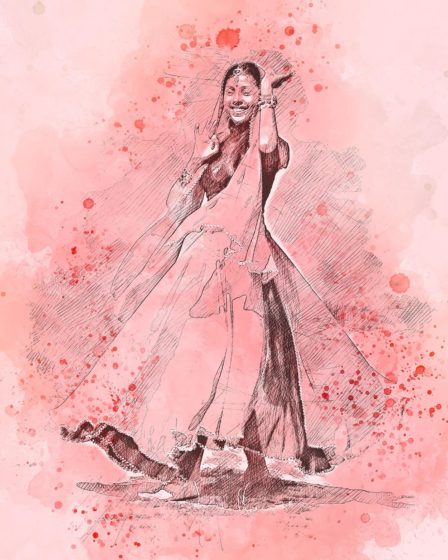 a strong woman quote watercolour