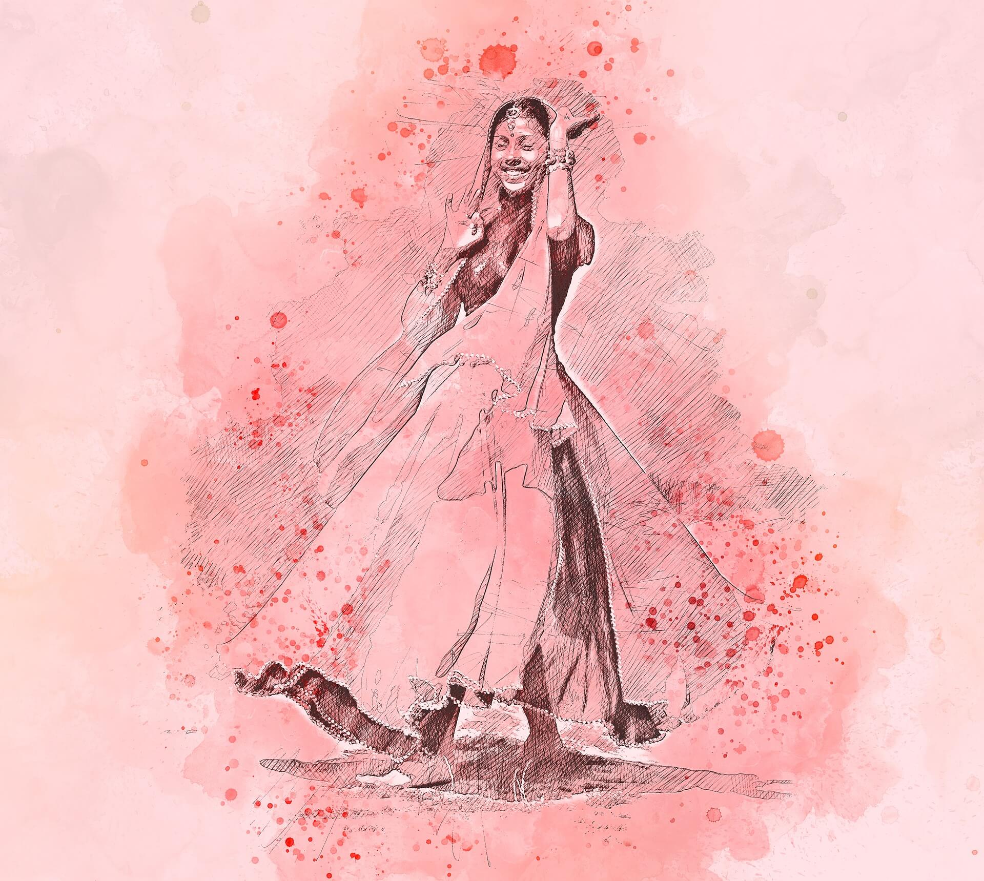a strong woman quote watercolour