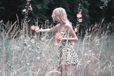 best quotes for a woman girl collects flowers