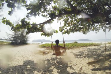female leader quotes tropical beach