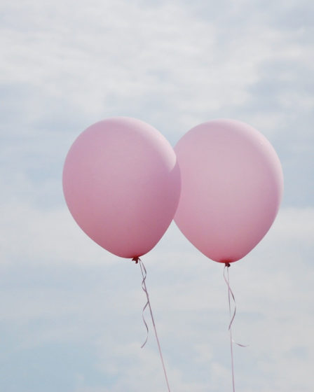 strong women quotes pair two pink balloons sky